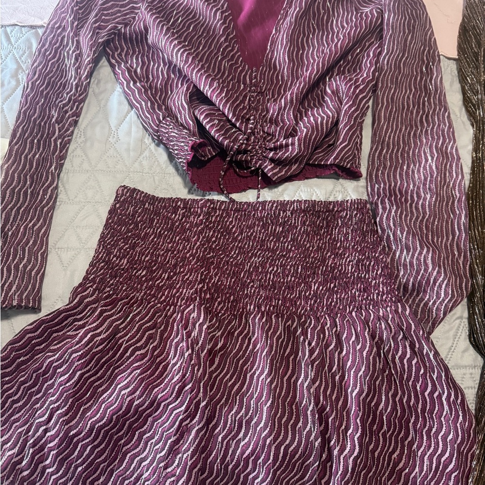 Elegant Purple Skirt